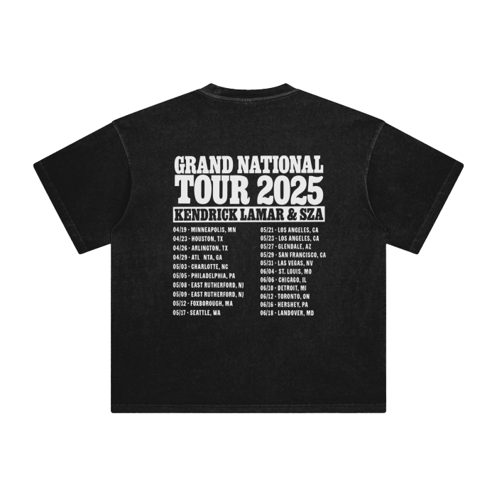 Vintage Washed Kendrick & SZA Graphic Tee