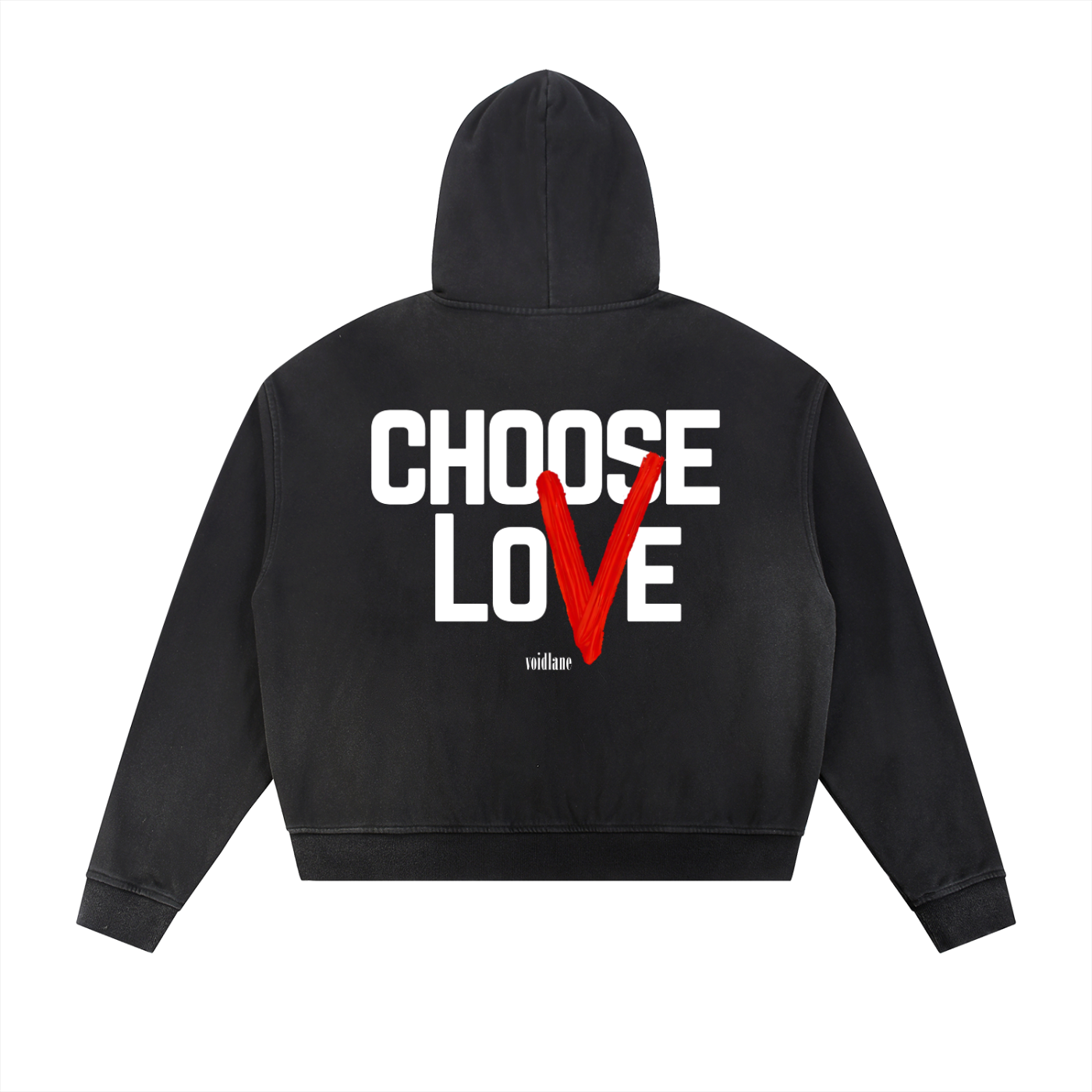 VOIDLANE CHOOSE LOVE ZIP-UP