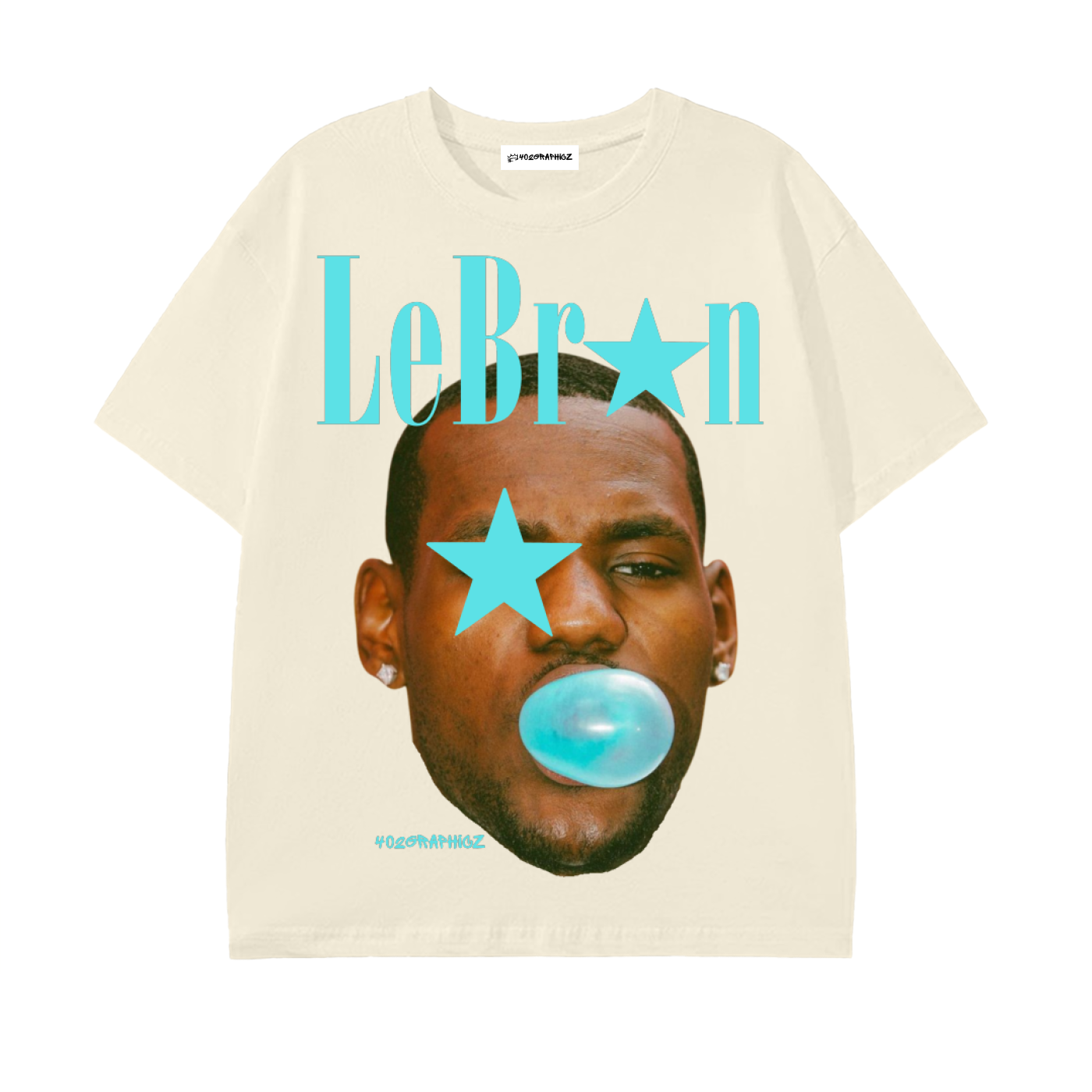 90s Style Bubblegum LeBron Graphic Tee