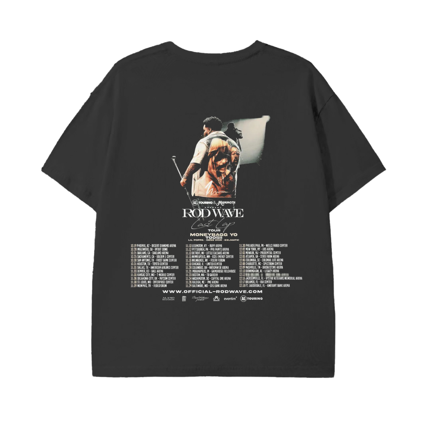 90's Style "Last Lap" Tour Rod Wave Graphic Tee