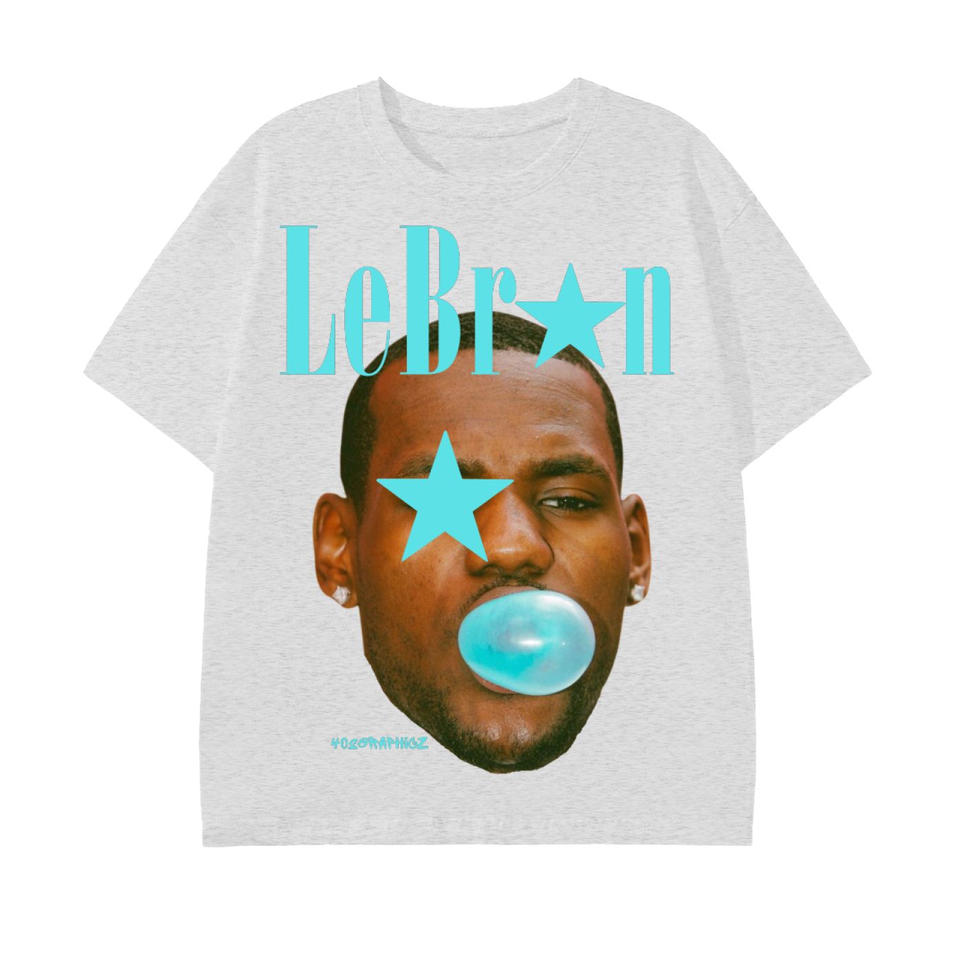 90s Style Bubblegum LeBron Graphic Tee