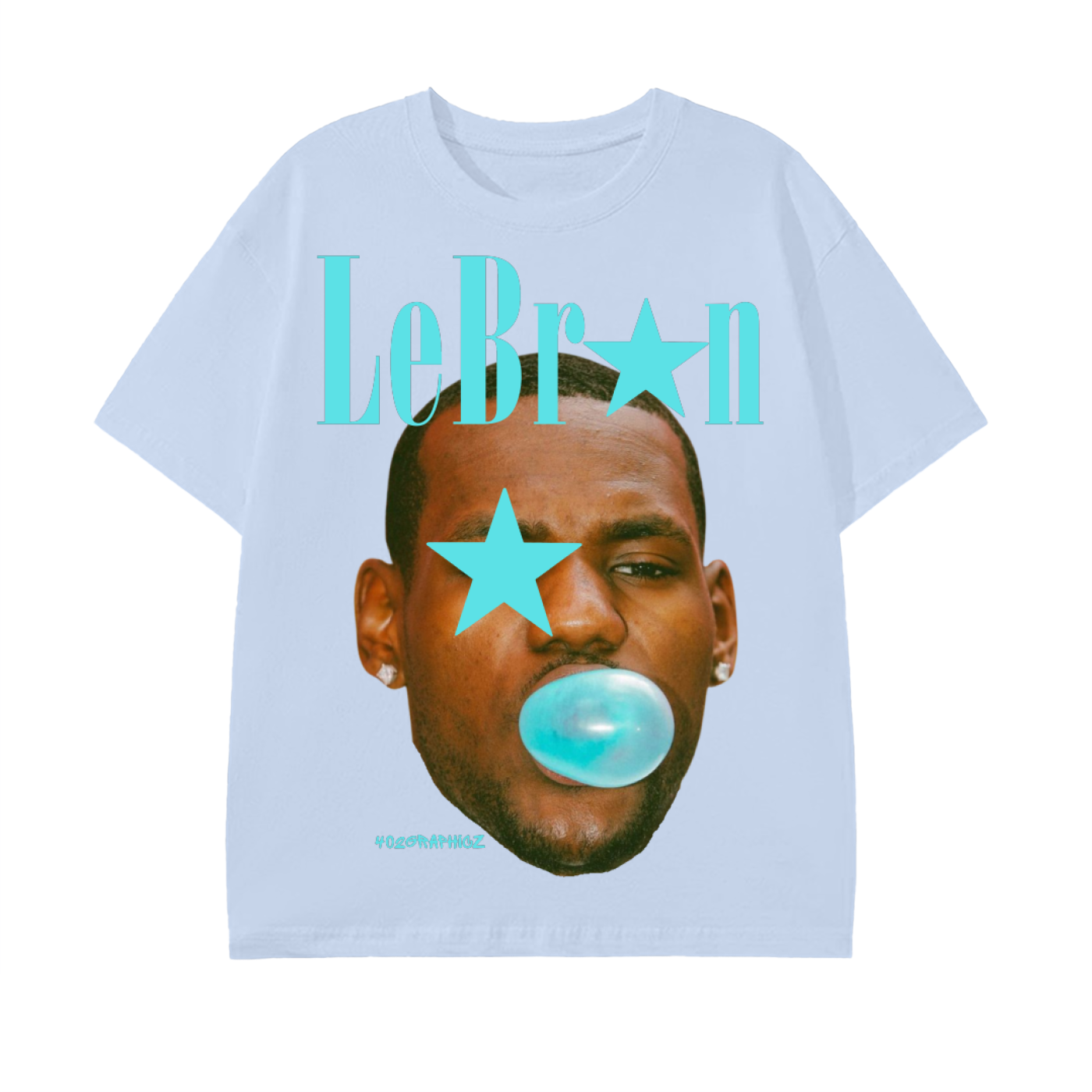 90s Style Bubblegum LeBron Graphic Tee