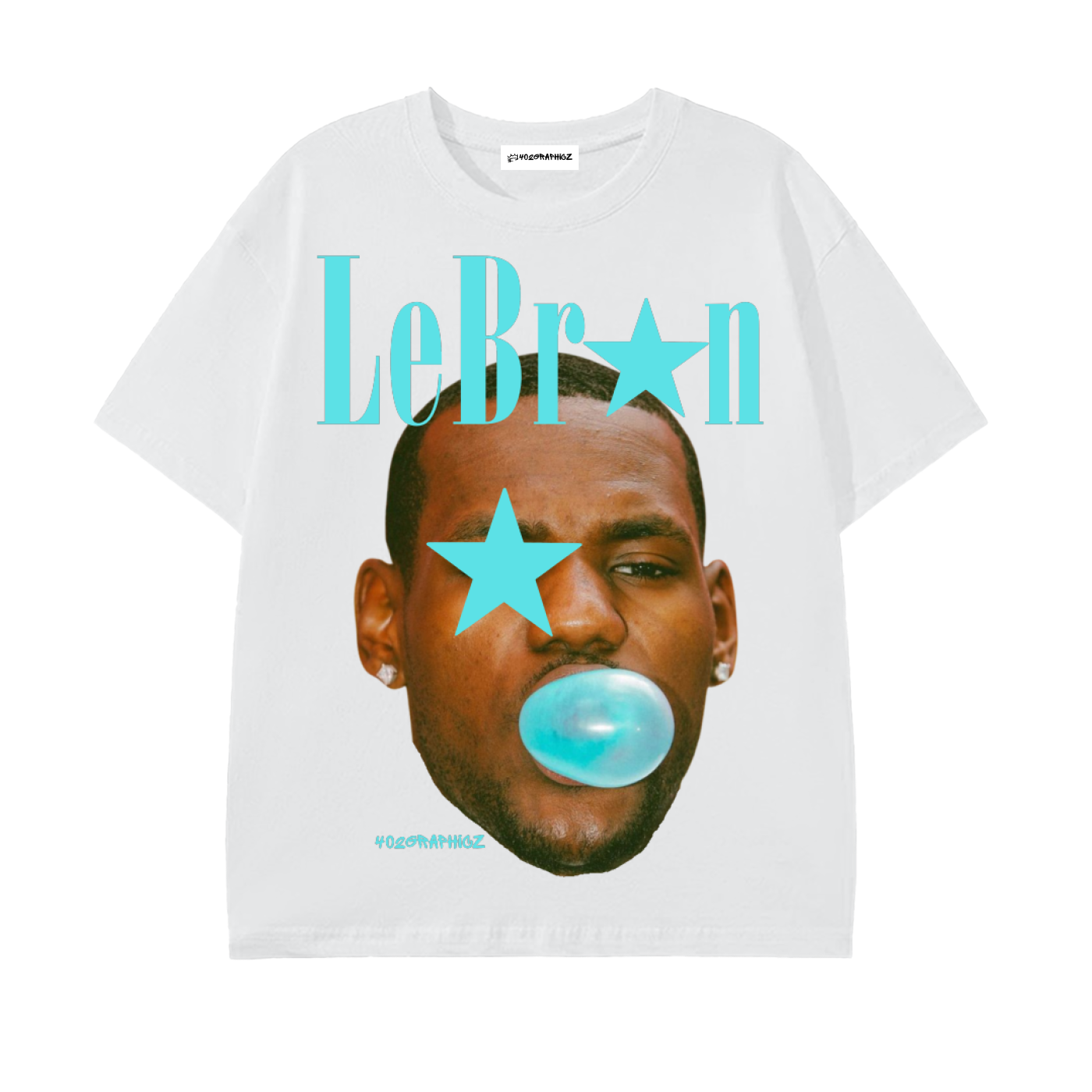 90s Style Bubblegum LeBron Graphic Tee