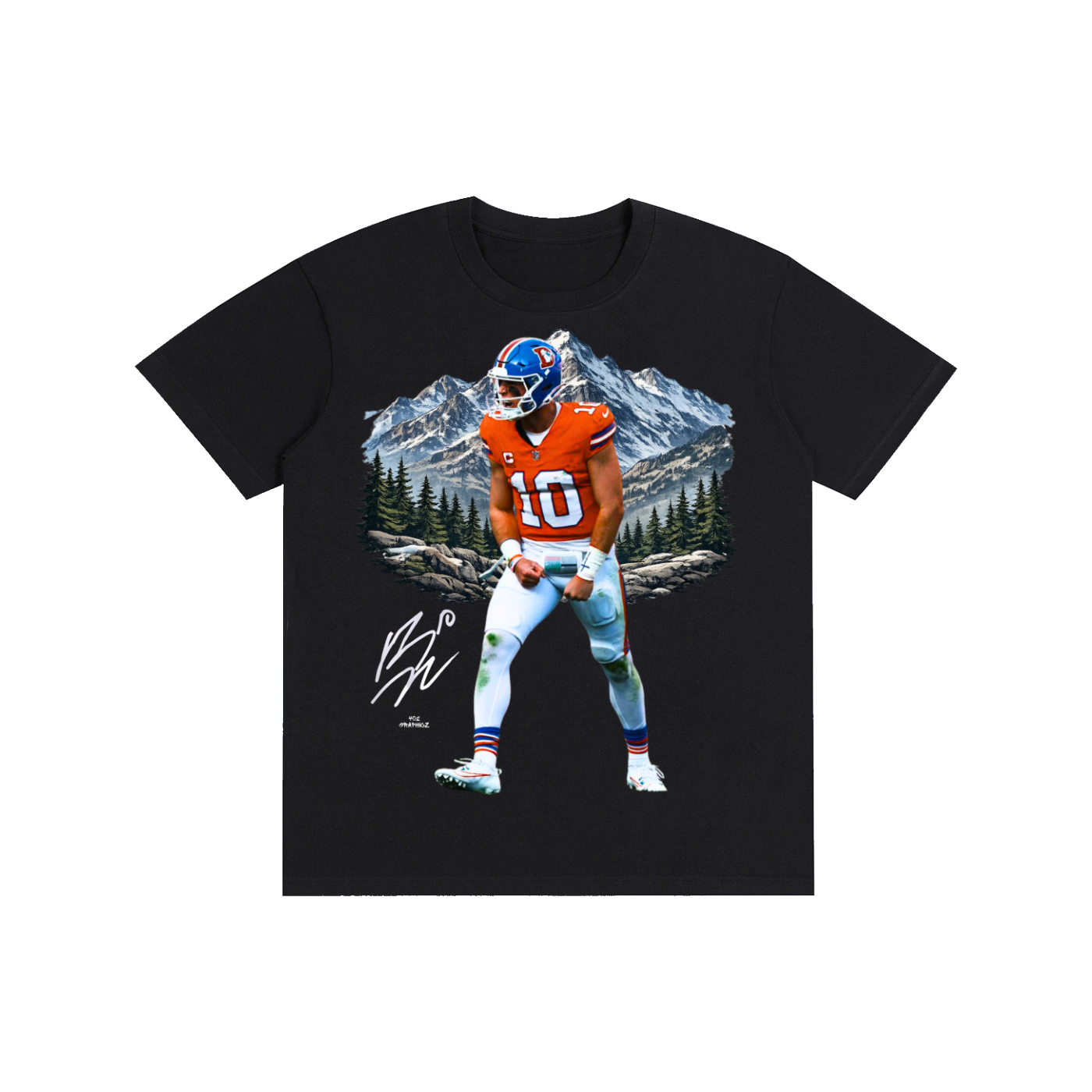 90's Style "Bo Nix" Graphic Tee