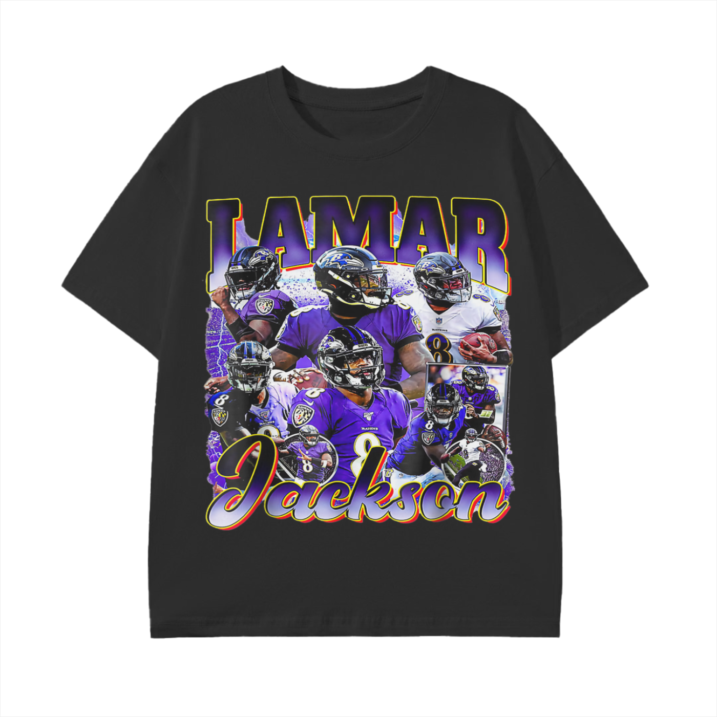 90's Style Lamar Jackson Graphic Tee