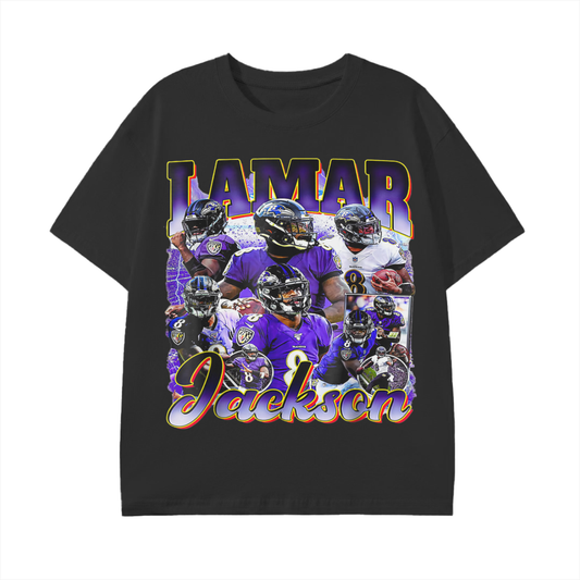 90's Style Lamar Jackson Graphic Tee