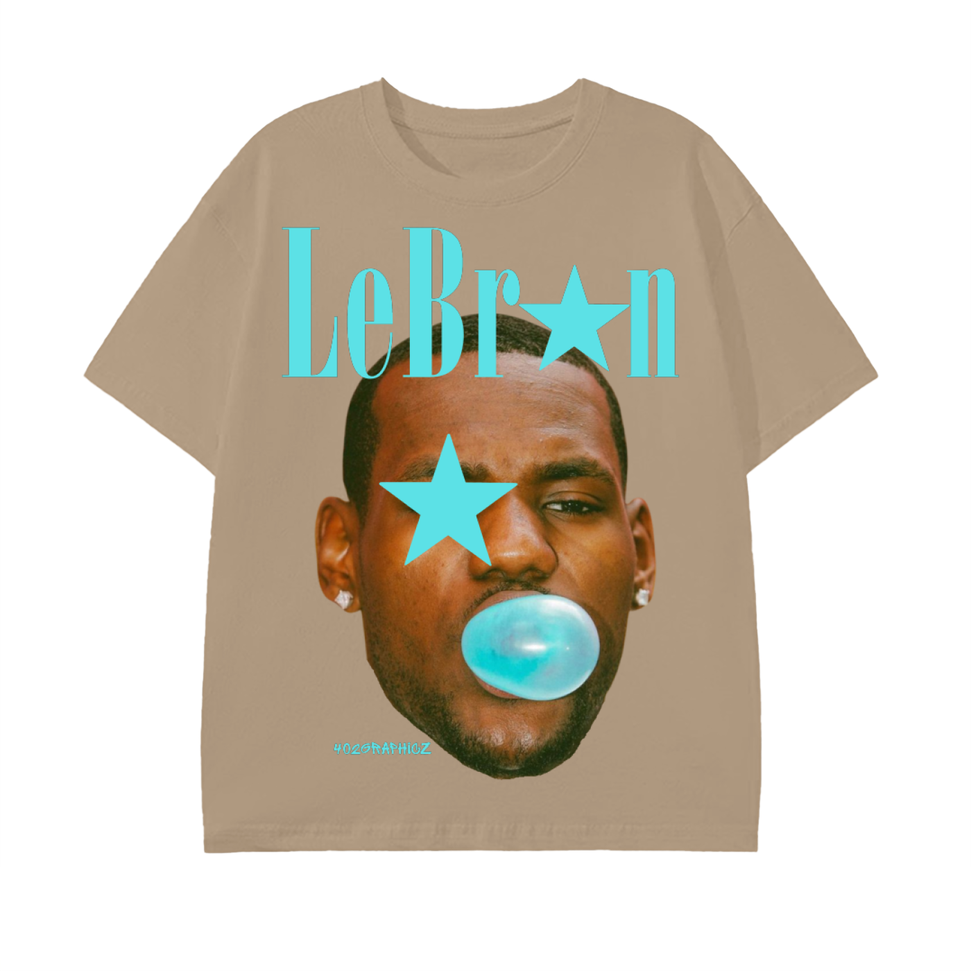 90s Style Bubblegum LeBron Graphic Tee
