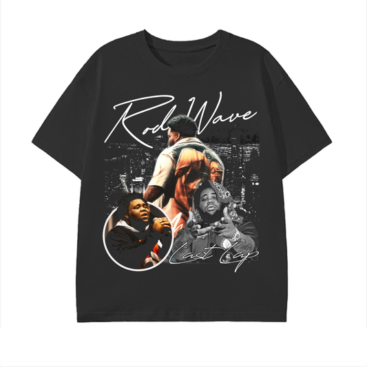 90's Style "Last Lap" Tour Rod Wave Graphic Tee